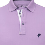 Ethan Short Sleeve Polo Shirt // Lilac (S)