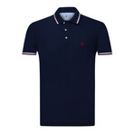 Brandon Short Sleeve Polo Shirt // Navy (L)