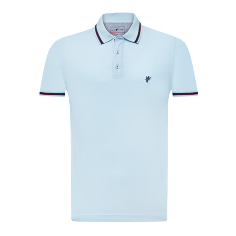 Charles Short Sleeve Polo Shirt // Blue (S)