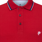Christian Short Sleeve Polo Shirt // Red (L)