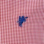 Winston Plaid Long Sleeve Button Down Shirt // Red (M)