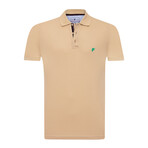 Brian Short Sleeve Polo Shirt // Beige (3XL)