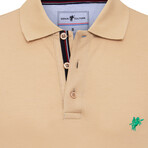 Brian Short Sleeve Polo Shirt // Beige (XL)