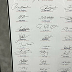Opus Super Bowl XL MVP Signature Page // 35x Super Bowl MVP Autographed + Framed