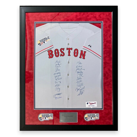 2007 World Series Team Signed Jersey // Boston Red Sox // Limited Edition #3/4