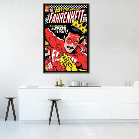 Supersonic Man by Butcher Billy (26"H x 18"W x 0.75"D)