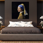 Girl with a Pearl Earring by Johannes Vermeer (12"H x 12"W x 1.5"D)