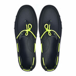 Catamara Deck Loafers // Black + Yellow (45/46)