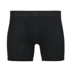 SHEATH 4.0 Bamboo Men's Dual Pouch Boxer Brief // Black + Gray (X Large)