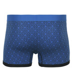 SHEATH 2.1 Men's Dual Pouch Trunks // Blue Flower of Life (Small)