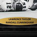 Lawrence Taylor + Randall Cunningham // Signed + Framed Photo
