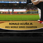 Ronald Acuna // Atlanta Braves // 2021 World Series Champ // 16x20 Photo // Signed + Framed