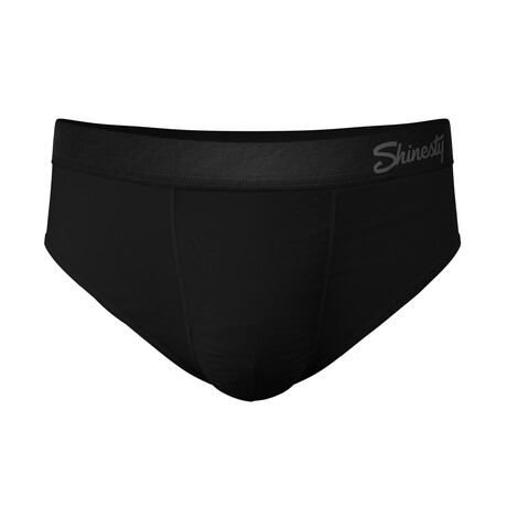 The Threat Level Midnight // Black Ball Hammock® Pouch Underwear With Fly  (M) - Shinesty Ball Hammock® Underwear - Touch of Modern