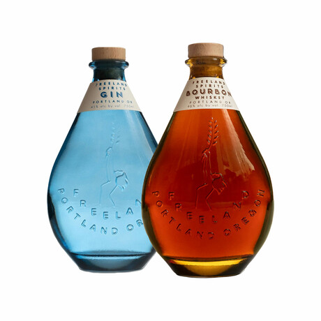 Freeland Spirits Portland Set // Bourbon + Gin // 750 ml Each