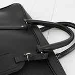 Louis Vuitton Black Leather Porte Documents Voyage Briefcase