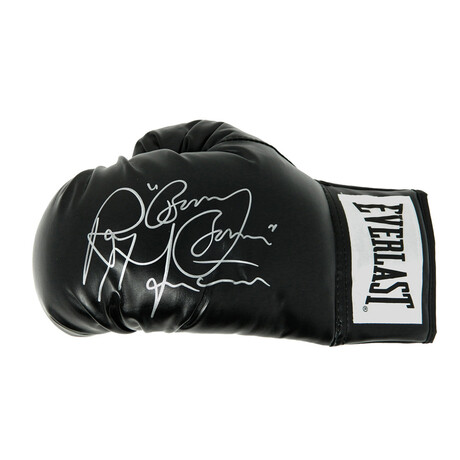 Ray Mancini // Signed Everlast Black Boxing Glove // "Boom Boom" Inscription