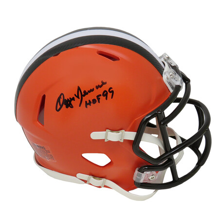 Ozzie Newsome // Signed Cleveland Browns Riddell Mini Helmet // HOF'99 Inscription