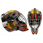 Ed Belfour // Chicago Blackhawks // Signed Franklin Replica Hockey Goalie Mask