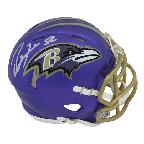 Ray Lewis // Signed Baltimore Ravens FLASH Riddell Speed Mini Helmet