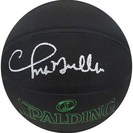 Chris Mullin // Signed Spalding Phantom NBA Basketball // Black