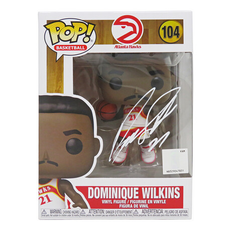 Dominique Wilkins // Signed Atlanta Hawks NBA Funko Pop Doll #104