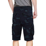 Whitcomb Belted Cargo Shorts // Navy (34)