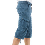 Somerville Belted Cargo Shorts // Majolica Blue (36)