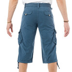 Somerville Belted Cargo Shorts // Majolica Blue (34)