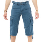 Somerville Belted Cargo Shorts // Majolica Blue (32)