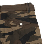Travers Belted Cargo Shorts // Brown Camo (36)