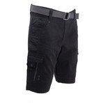 Albany Belted Cargo Shorts // Jet Black (30)