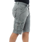 Page Belted Cargo Shorts // Gray (32)