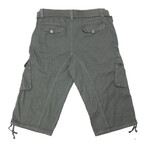 Malcolm Belted Cargo Shorts // Gray (34)