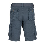 Polonian Belted Cargo Shorts // Steel (36)