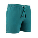 Men's Anti Chafe Swim Shorts // The Retro line // Green (XL)