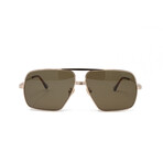 Tom Ford // Men's FT0735HS Polarized Sunglasses // Shiny Rose Gold + Brown
