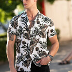 Tropical Hawaiian Men's Shirt // White (2XL)