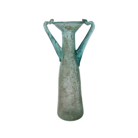 Large Roman Glass Bottle // 3rd - 4th Century AD