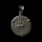 One of the Three Wise Men? // Large Silver Coin Pendant