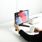 Desk and Wall Smart Devices Stand and Holder // Black