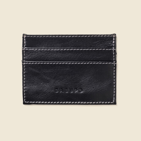 Slim Horizontal Wallet // Black