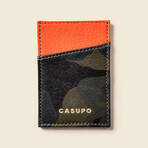Minimalist Wallet // Army Camo + Orange
