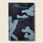 Minimalist Wallet // Blue Camo + Blue Camo