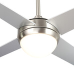 NEVA 48 inch 4-Blade Smart Ceiling Fan + LED Light Kit
