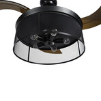 PALOMA 42 inch 3-Blade Retractable Blades Smart Ceiling Fan + Wall Switch