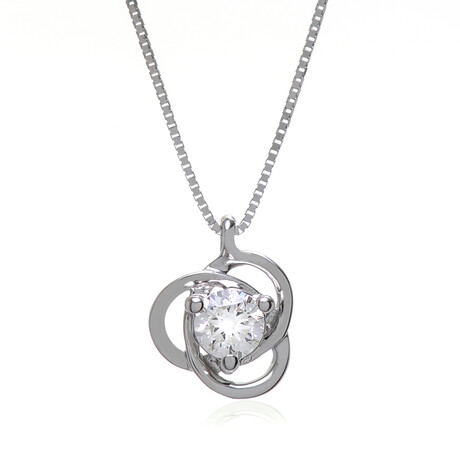Harmonia Prestige 18K White Gold Diamond Pendant Necklace // 16" // Store Display