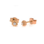 Dream 18K Rose Gold Diamond Stud Earrings // Store Display
