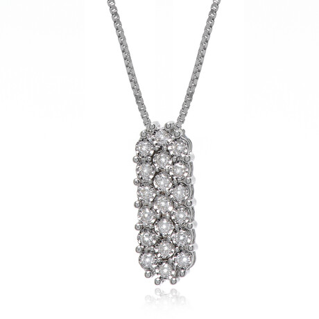 Rugiada Colors 18K White Gold Diamond Pendant Necklace // 16" // Store Display