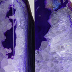 Genuine Polished Purple Banded Agate Bookends // 7.5lb
