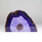 Genuine Polished Purple Banded Agate Bookends // 8lb